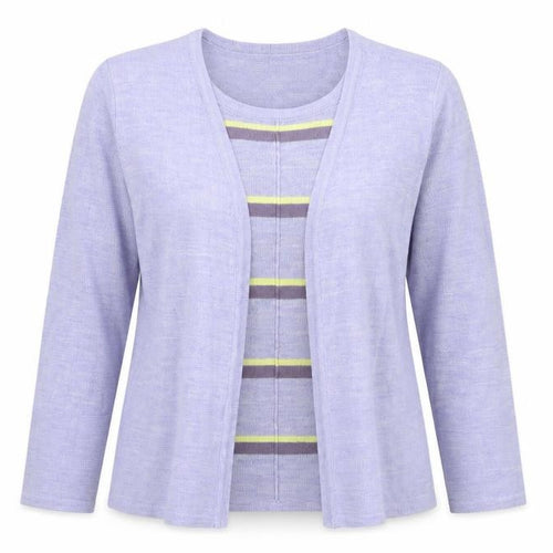 Honor Millburn Women's Purple Small Knit Cardigan Jumper 10-12