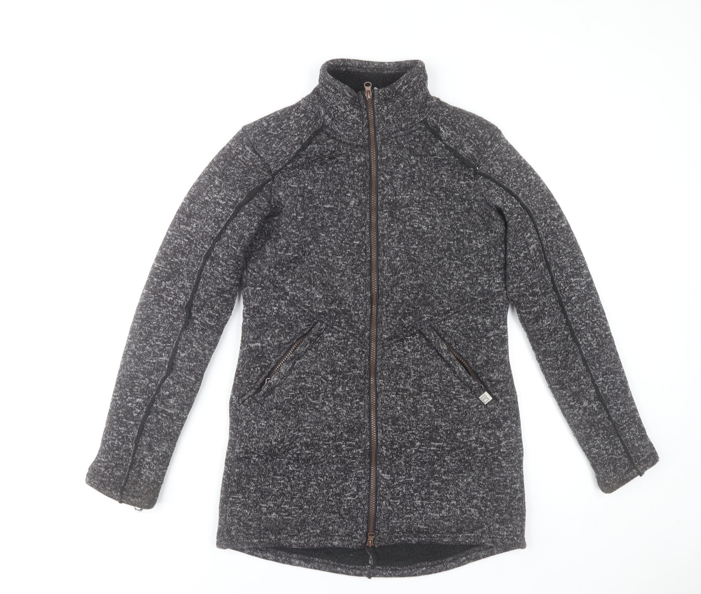 Avalanche Womens Grey Full Zip Fleece Jacket Size S