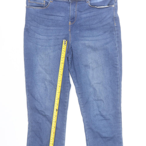 Dunnes Stores Women’s Blue Size 12 Straight Mid Wash Stretch Jeans