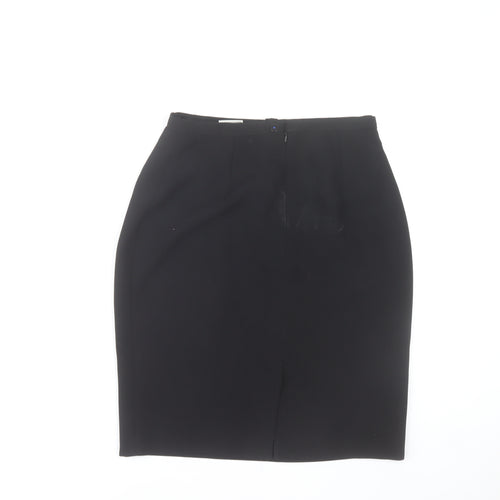 St. Bernard Women's Black Size 12 Pencil Knee Length Skirt