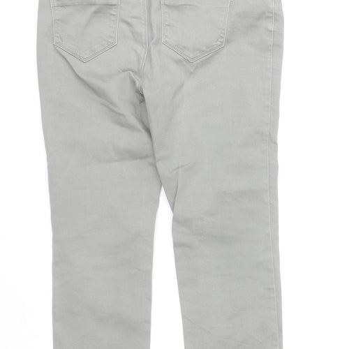 St. Bernard for Dunnes Stores Women’s Grey Skinny Jeans Size 12 UK Mid Rise Stretch Cotton Blend