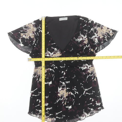 Marks and Spencer Women’s Multicoloured Floral Chiffon Tunic Blouse UK 12