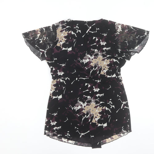Marks and Spencer Women’s Multicoloured Floral Chiffon Tunic Blouse UK 12