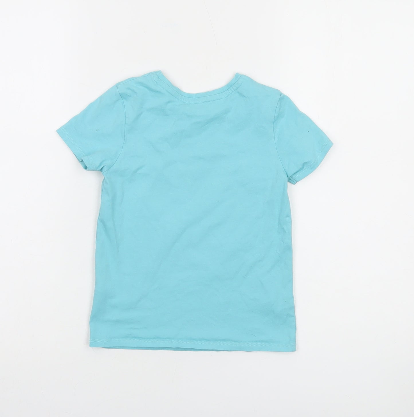 George Disney Princess Moana Blue Girls T-Shirt 4-5 Years Short Sleeve