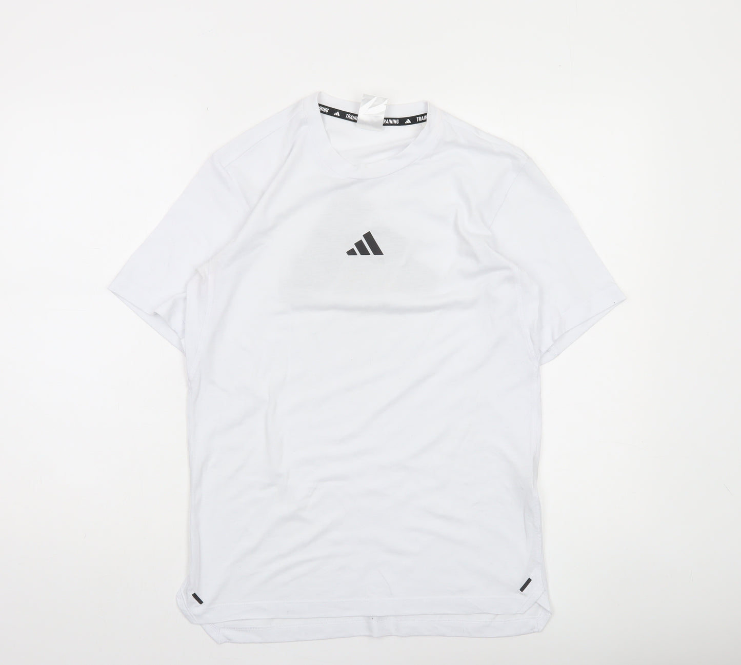 Adidas Men's White Training T-Shirt Size S Moisture Wicking Gym Top