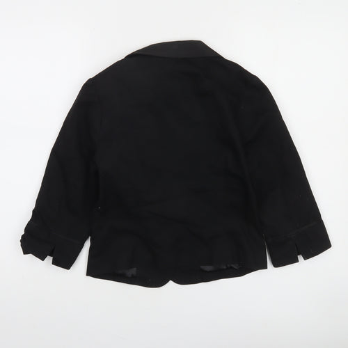 New Look Women's Black Tuxedo Suit Jacket UK 10 Shawl Lapel