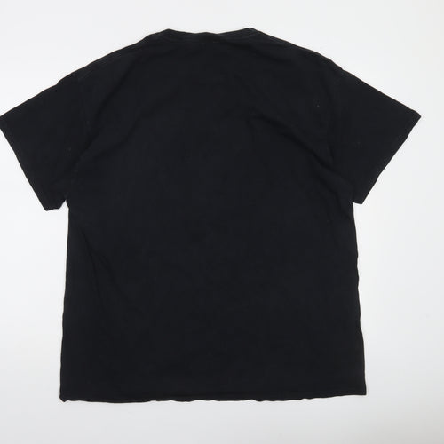 Rick and Morty Men's Black XL Graphic Funny Cartoon T-Shirt