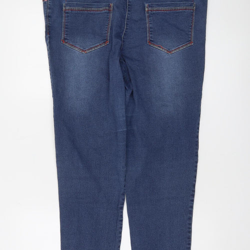 Punt Roma Women's Blue Size 18 Straight Leg Stretch Denim Jeans