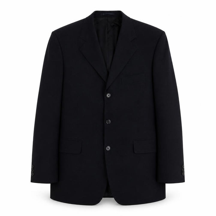 Burton Men's Black 42R Wool Blend Classic 3-Button Blazer