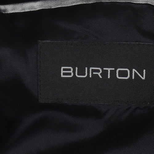 Burton Men's Black 42R Wool Blend Classic 3-Button Blazer
