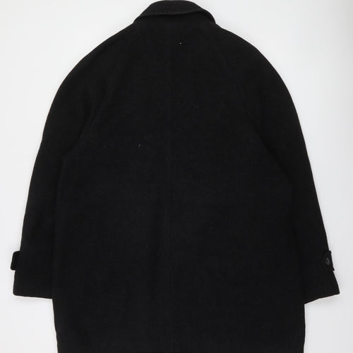 Marks and Spencer Men's Black Wool Overcoat Medium 38-40" Classic Fit