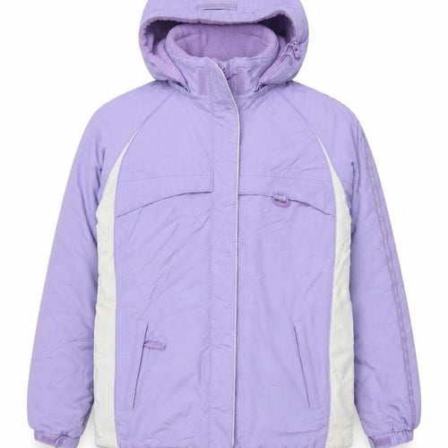 Maine New England Girls Purple Hooded Puffer Jacket 13-14 Years