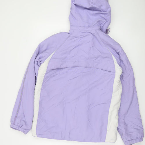Maine New England Girls Purple Hooded Puffer Jacket 13-14 Years