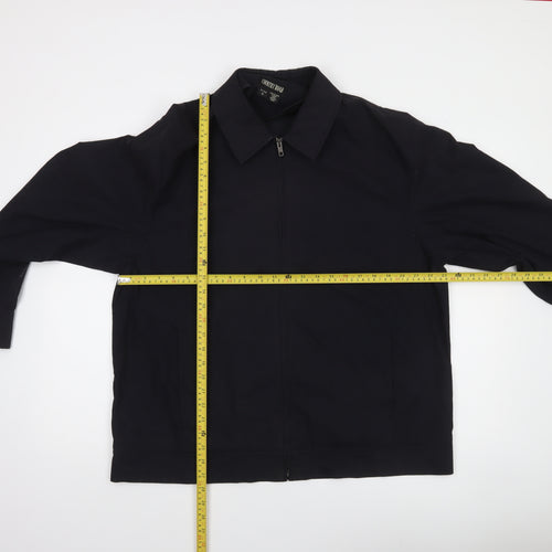 Country Road Men's Black XL Cotton Blend Zip-Up Casual Jacket