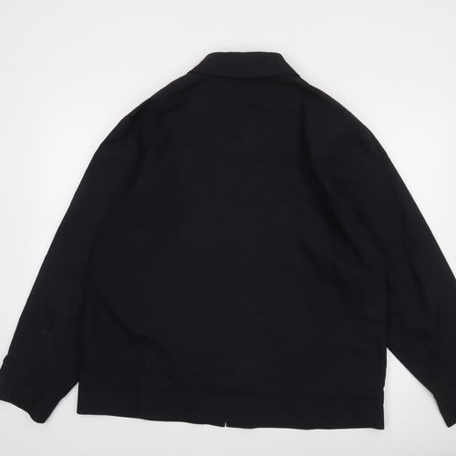 Country Road Men's Black XL Cotton Blend Zip-Up Casual Jacket