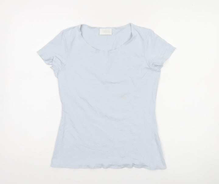 Savida Women's Grey Short Sleeve Fitted T-Shirt Size 10