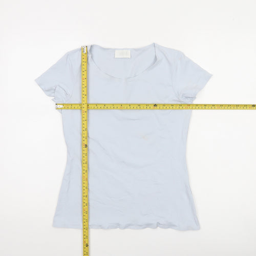 Savida Women's Grey Short Sleeve Fitted T-Shirt Size 10