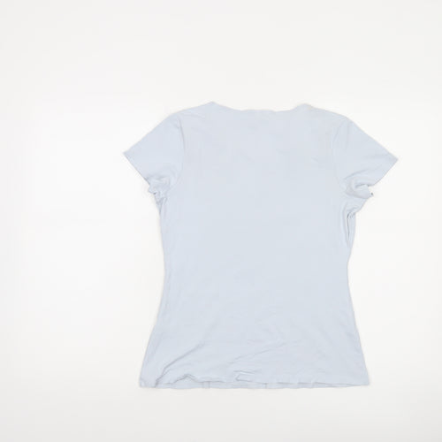Savida Women's Grey Short Sleeve Fitted T-Shirt Size 10