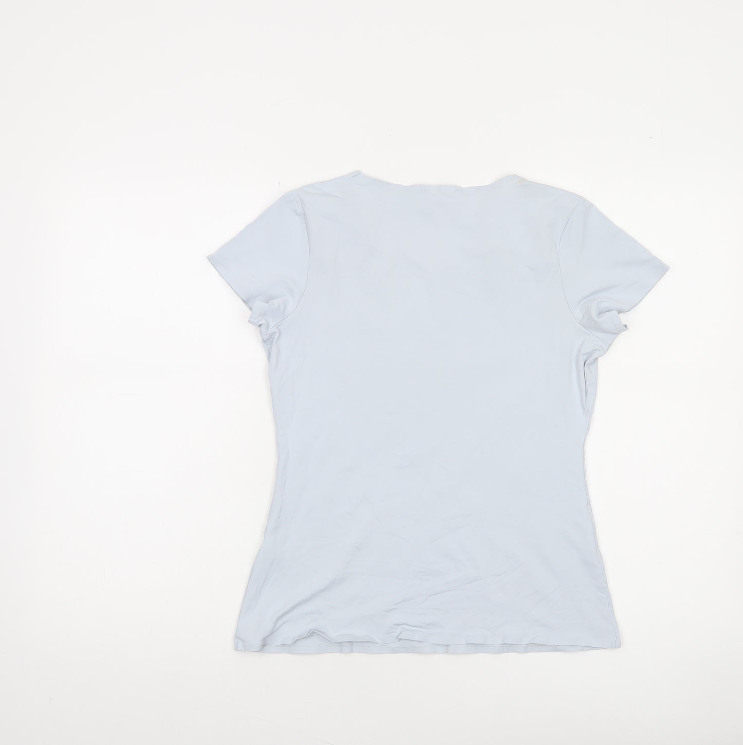 Savida Women's Grey Short Sleeve Fitted T-Shirt Size 10
