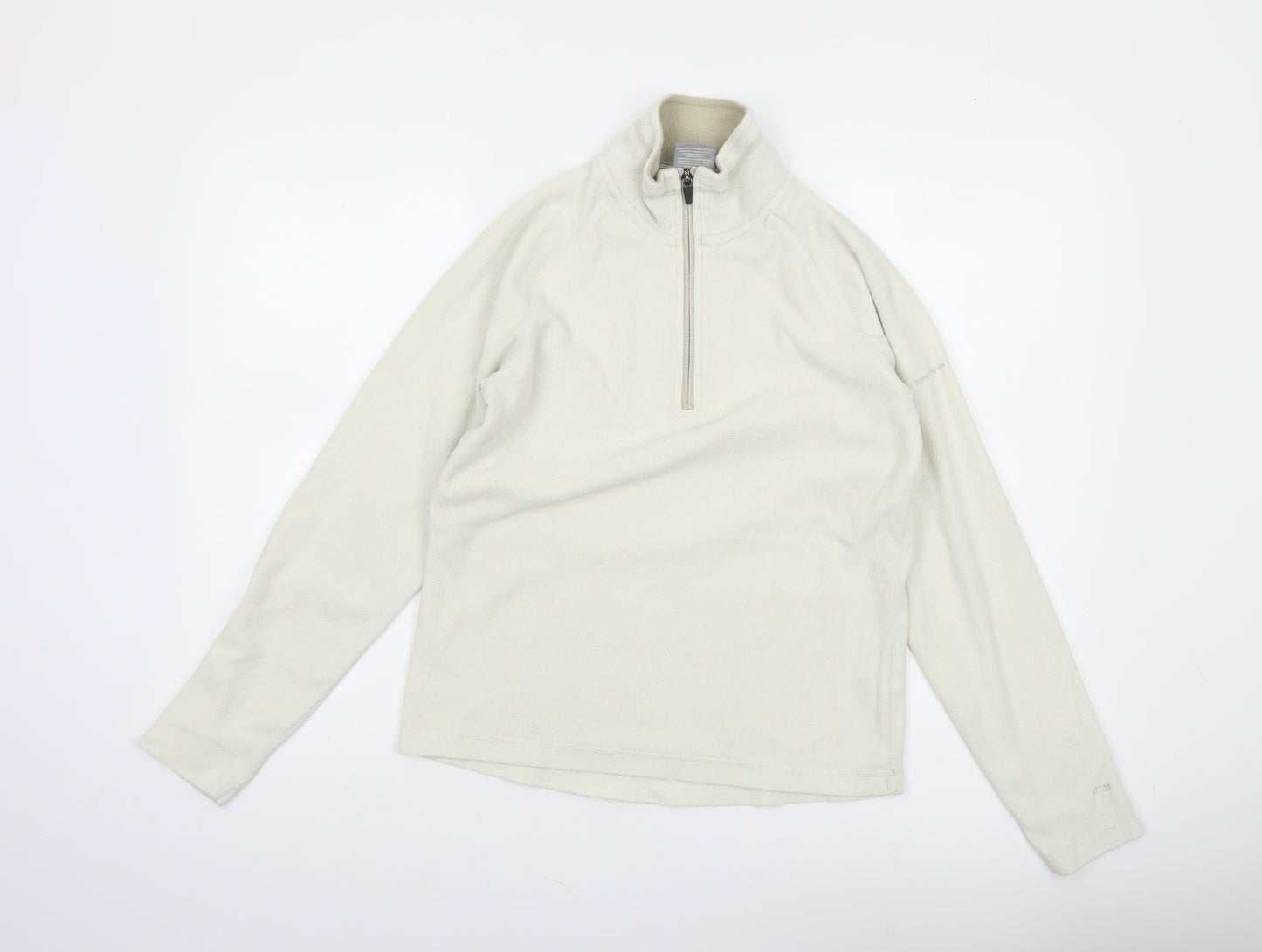Trespass Womens Ivory Fleece 1/2 Zip Pullover Sweatshirt UK 12
