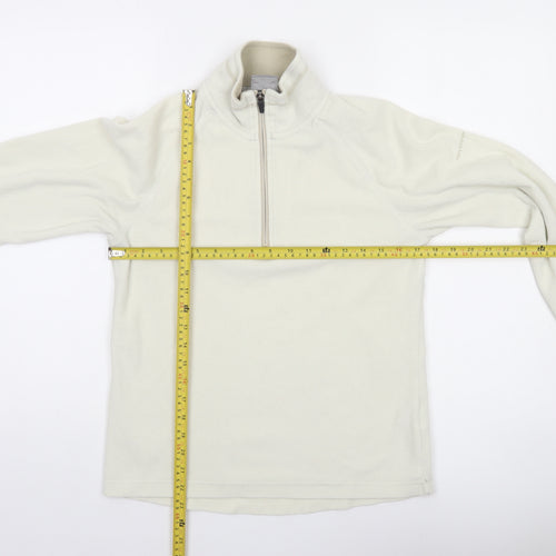 Trespass Womens Ivory Fleece 1/2 Zip Pullover Sweatshirt UK 12