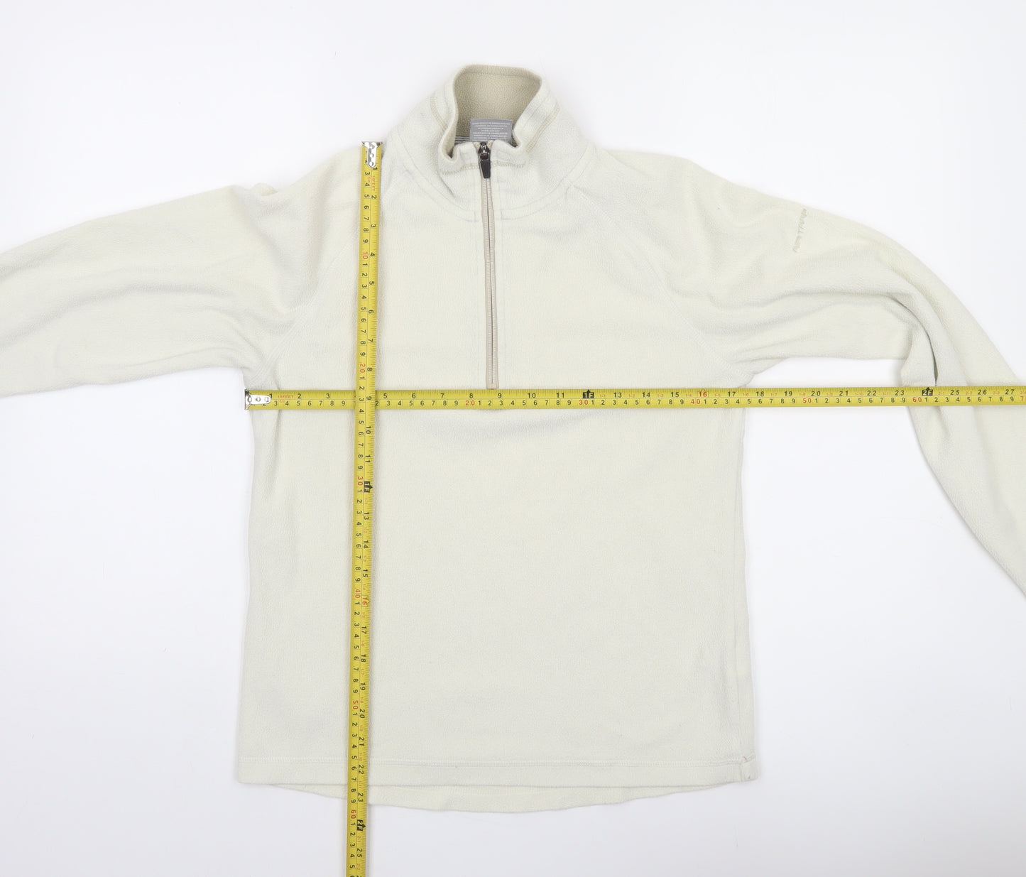 Trespass Womens Ivory Fleece 1/2 Zip Pullover Sweatshirt UK 12