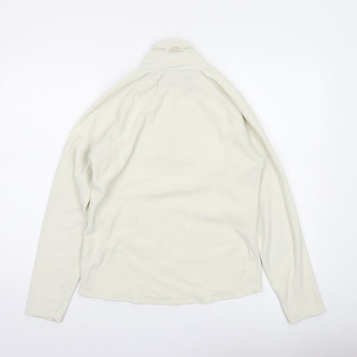 Trespass Womens Ivory Fleece 1/2 Zip Pullover Sweatshirt UK 12
