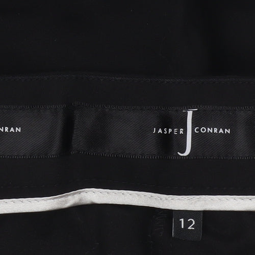 Jasper Conran Women's Black Tailored Stretch Trousers Size 12
