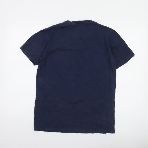 Diesel Mens Navy Blue Crew Neck Cotton Short Sleeve T-Shirt M