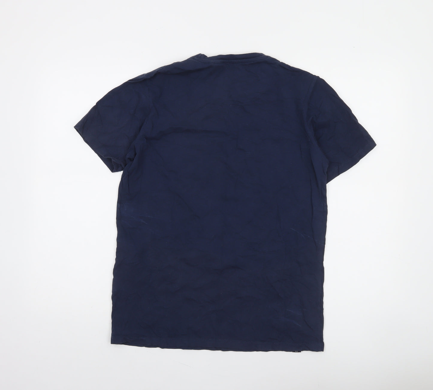 Diesel Mens Navy Blue Crew Neck Cotton Short Sleeve T-Shirt M