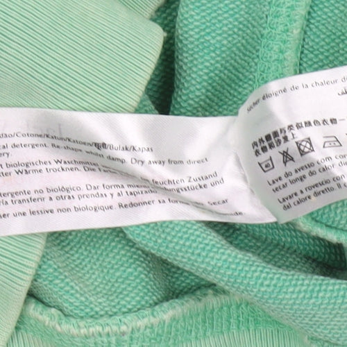 Jack Wills Men's Green Cotton Graphic Pullover Sweatshirt Size M