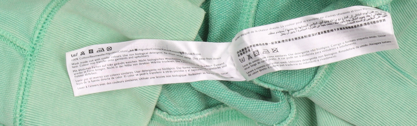 Jack Wills Men's Green Cotton Graphic Pullover Sweatshirt Size M