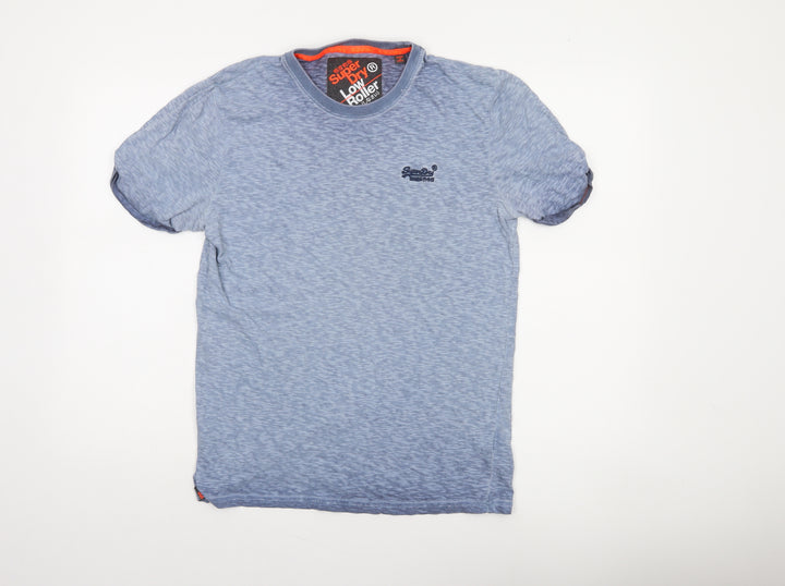 Superdry Men's Blue Crew Neck Short Sleeve Cotton T-Shirt M