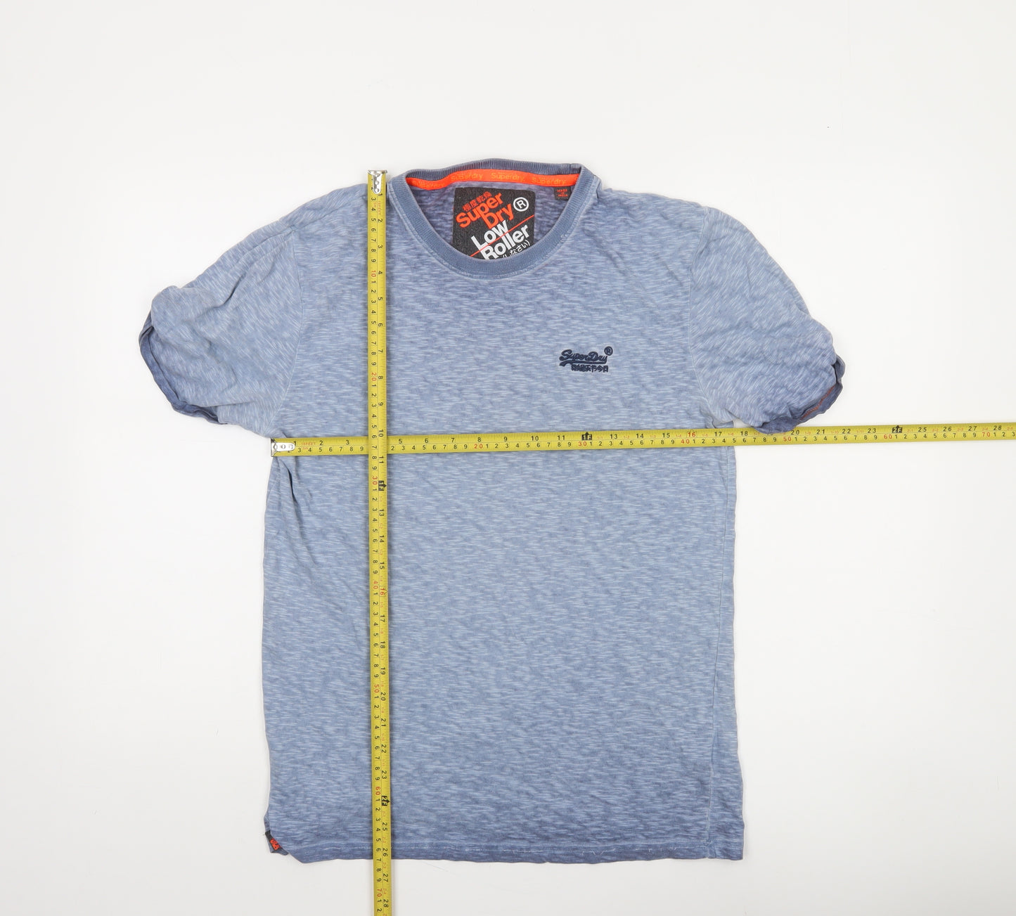 Superdry Men's Blue Crew Neck Short Sleeve Cotton T-Shirt M