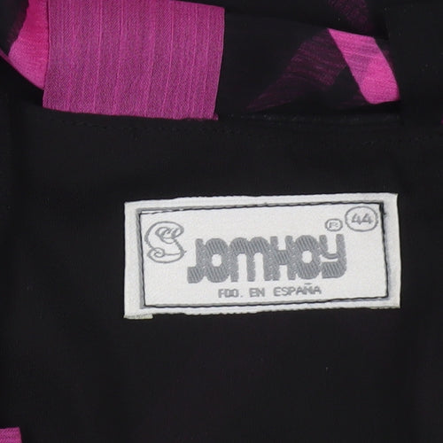 JomHay Womens Multicoloured Geometric Chiffon Tunic Blouse Size 16