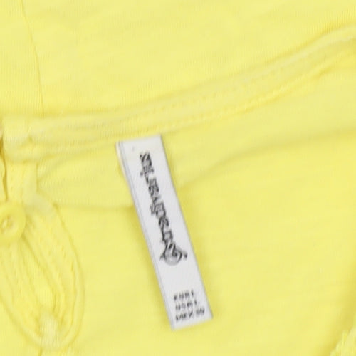 ASOS Women’s Yellow Lace Crochet Short Sleeve Blouse Size M