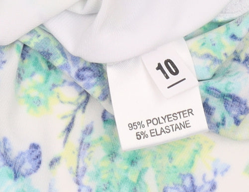 Gerard Womens Multicoloured Floral Wrap Blouse Size 10