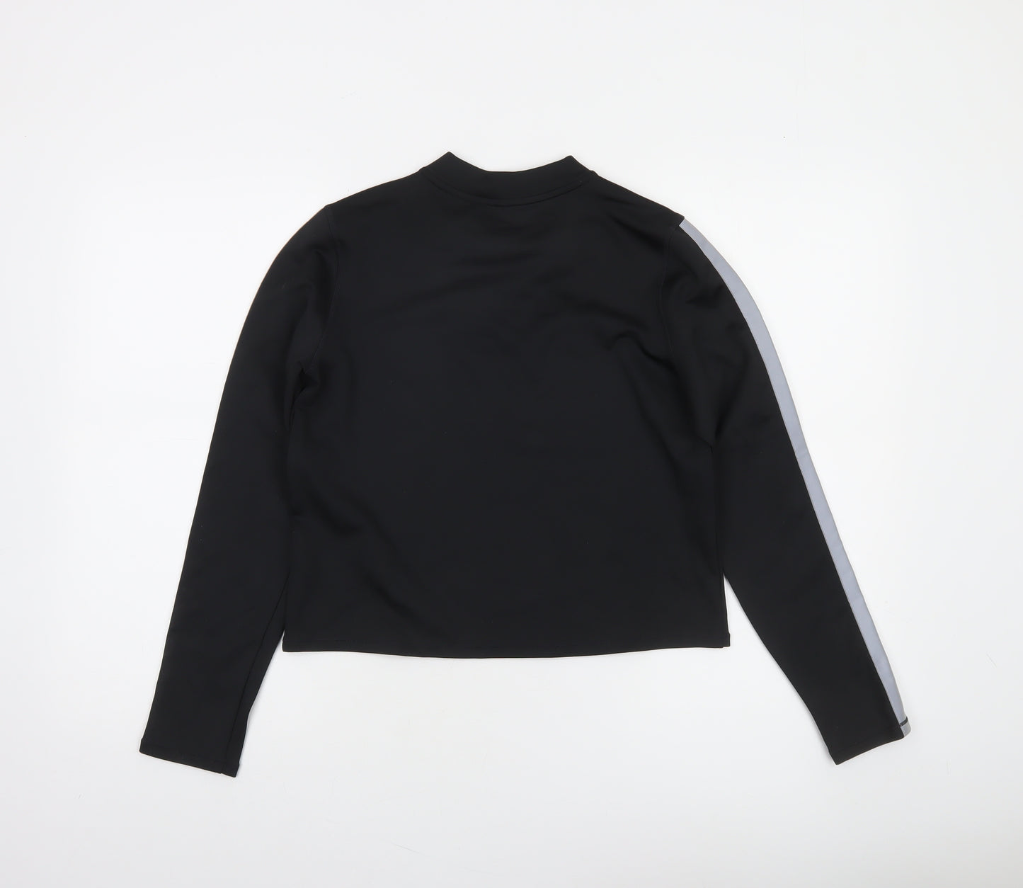 Nike Women Black Dri-FIT Air Long Sleeve Cropped T-Shirt M
