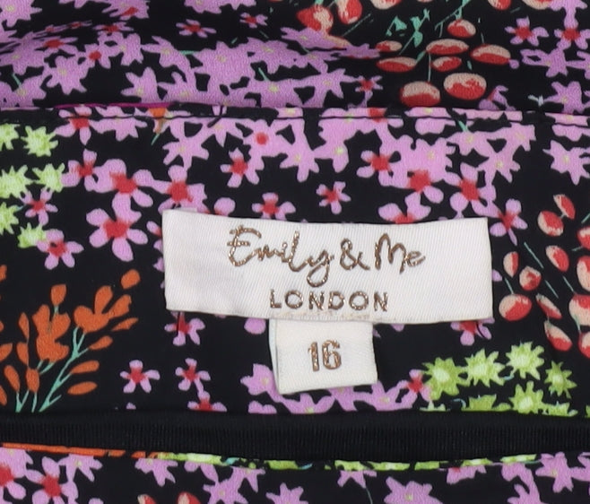 Emily & Me Women’s Multicoloured Floral Pencil Skirt Size 16