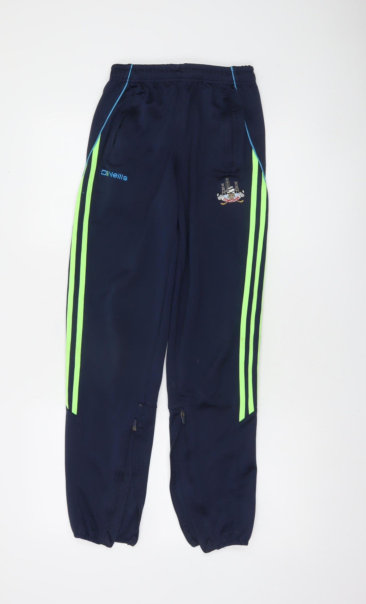 O'Neills Boys Blue Jogger Sports Trousers Age 13 Elastic Waist Zip Pockets