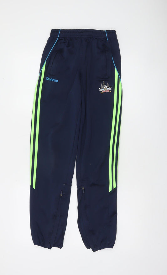 O'Neills Boys Blue Jogger Sports Trousers Age 13 Elastic Waist Zip Pockets
