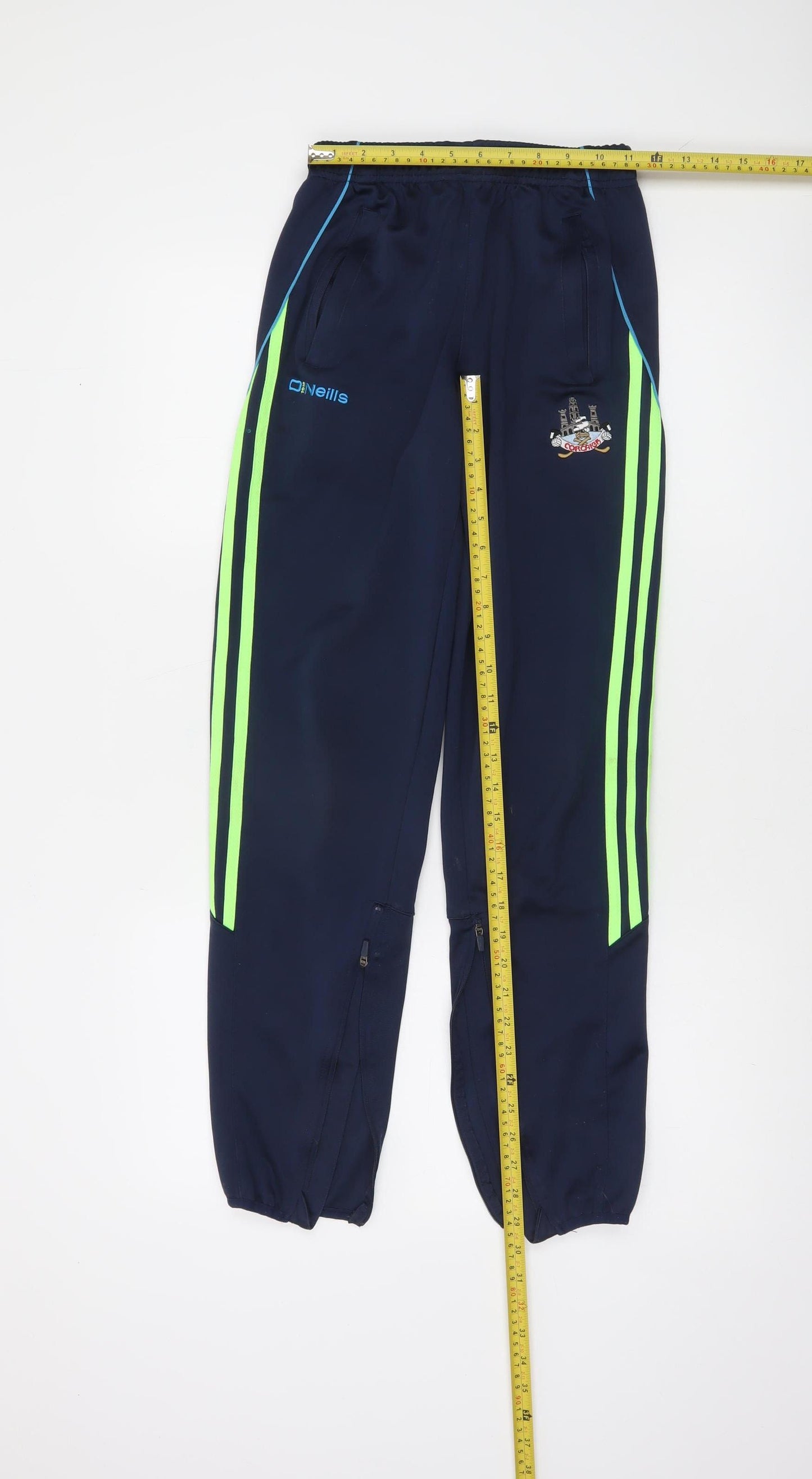 O'Neills Boys Blue Jogger Sports Trousers Age 13 Elastic Waist Zip Pockets