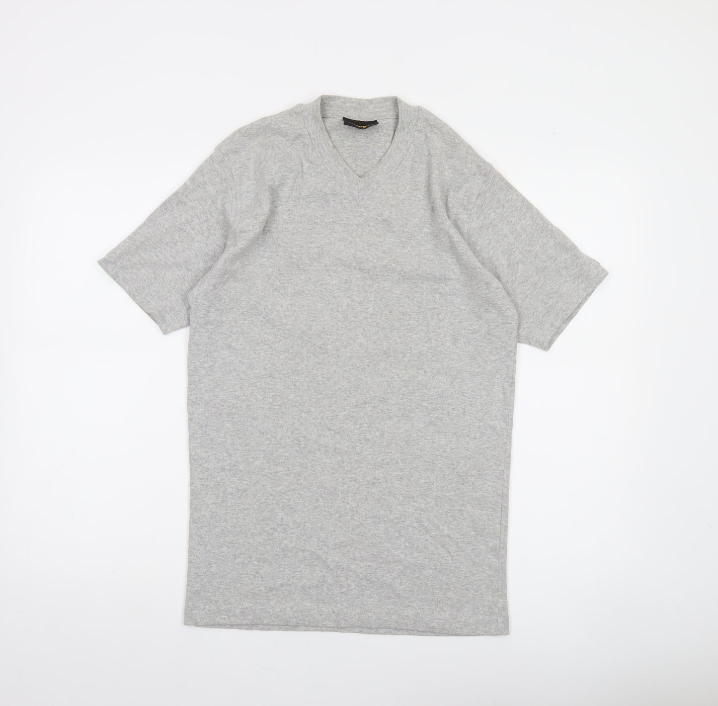 Wrangler Men's Grey V-Neck Short Sleeve T-Shirt Size L