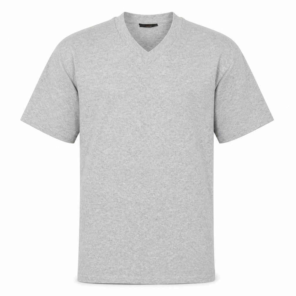 Wrangler Men's Grey V-Neck Short Sleeve T-Shirt Size L