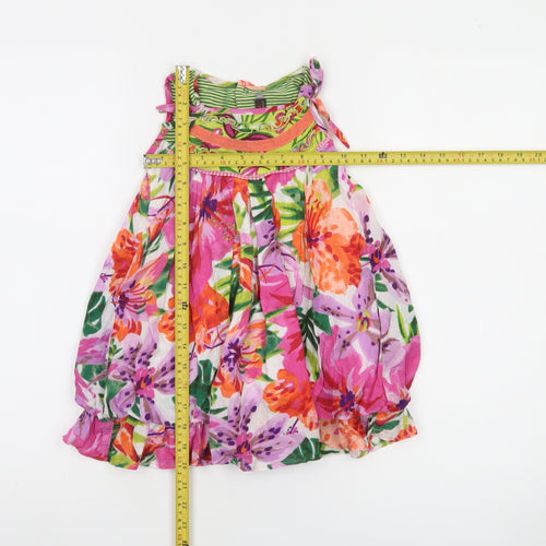 Catimini Girls Multicoloured Floral A-Line Sleeveless Dress 3 Years