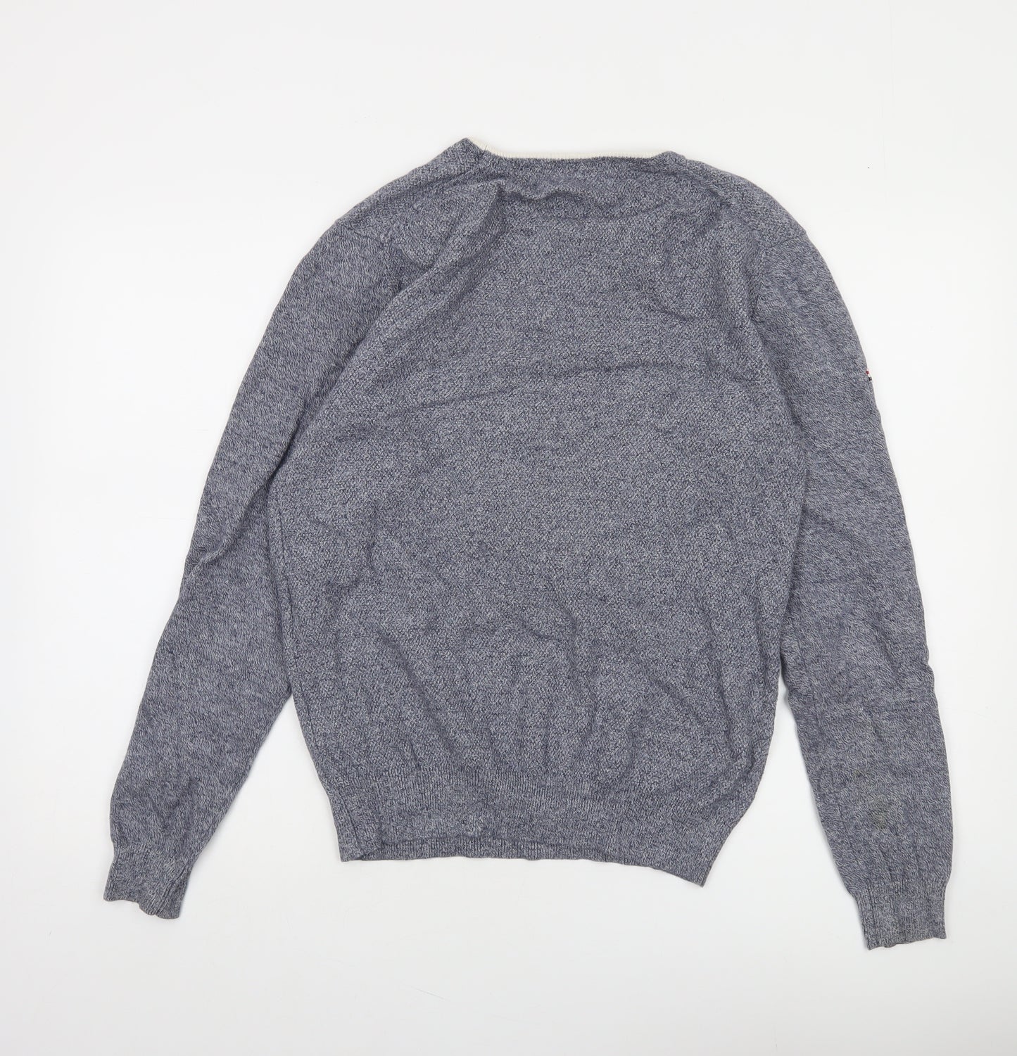 Diesel Men's Blue Cotton Crew Neck Pullover Jumper Size S