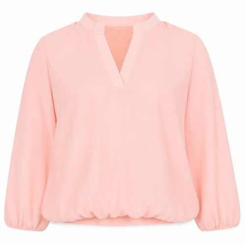 Kate & Pippa Women’s Pink Chiffon V-Neck Tunic Blouse XL