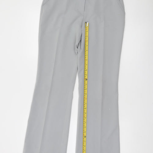 Dunnes Women Grey Size 8 Bootcut Dress Trousers