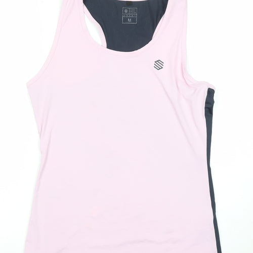 Siroko Sportswear Women's Pink Running Tank Top M Polyester Blend