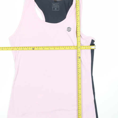 Siroko Sportswear Women's Pink Running Tank Top M Polyester Blend
